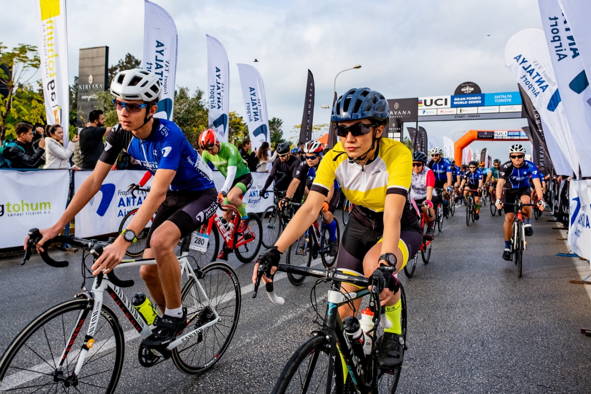 UCI Nirvana Gran Fondo World Series Antalya Uluslararası Bisiklet Yarışı sona erdi
