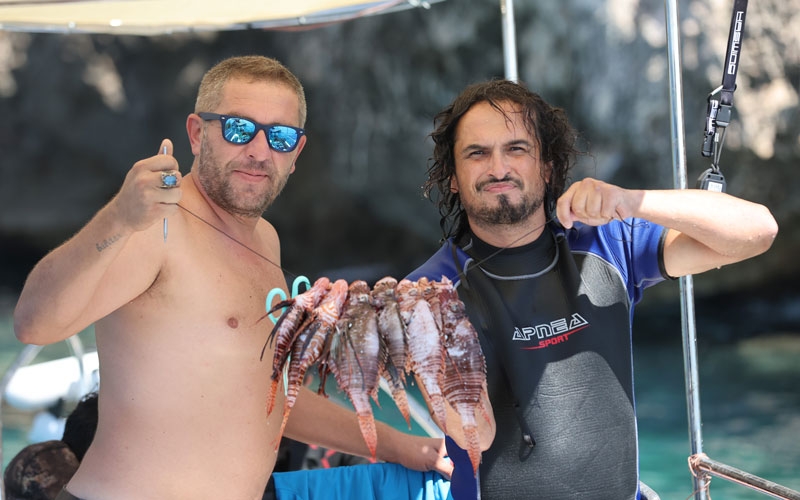 Antalya'da Aslan Balığı Avlama Yarışması düzenlendi