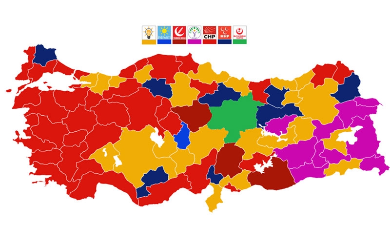 Türkiye'de siyasi harita değişti