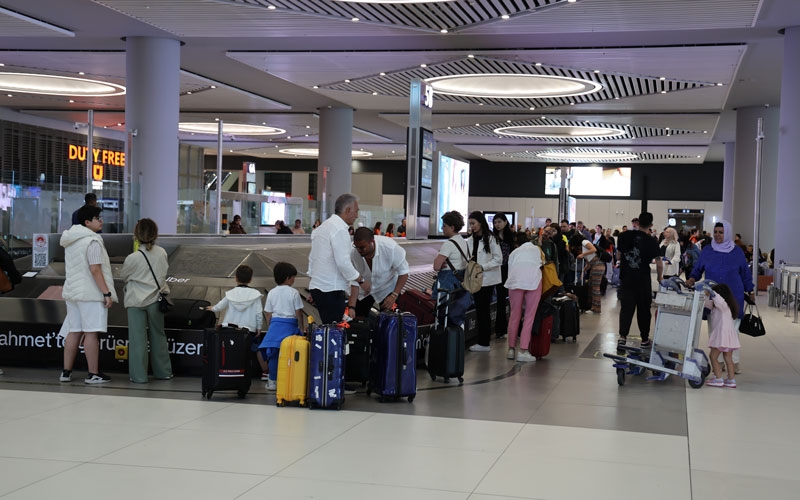 İstanbul Havalimanı’nda bayram dönüşü yoğunluğu 