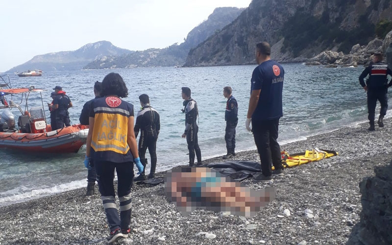 Marmaris'e tatile gelen İngiliz turist denizde hayatını kaybetti 