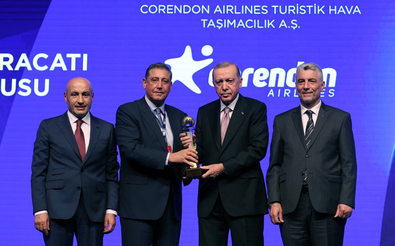 Corendon Airlines’e Hizmet İhracatı ödülü