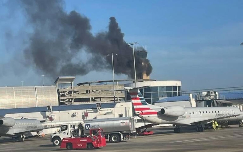 Uluslararası Havalimanı'nda yangın 