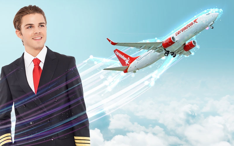 Corendon Airlines’ın pilot yetiştirme programına 500 kaptan pilot adayı başvurdu