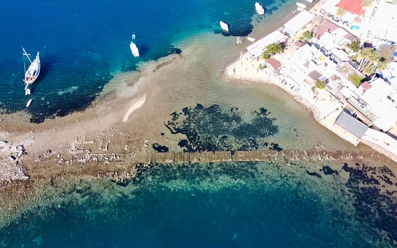 Deniz çekilince 3 bin 500 yıllık Kral Yolu gün yüzüne çıktı