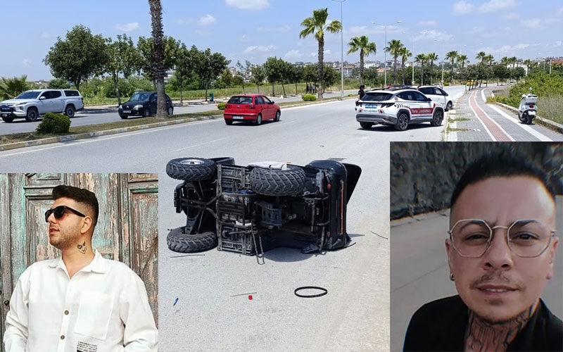 Otelde animatör olarak çalışan 2 arkadaş ATV kazasında hayatını kaybetti