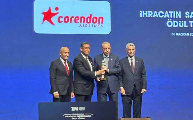 Corendon Airlines, Hizmet İhracatında Türkiye’nin İlk 10 Şirketi Arasında Yer Aldı