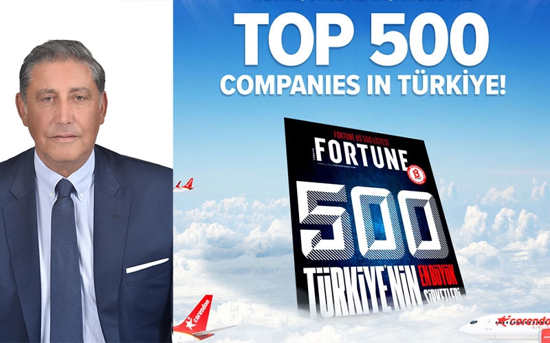Corendon Airlines, Türkiye’nin En Büyük 500 Şirketi Arasında