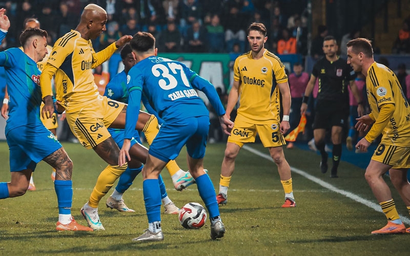 Rize'de gol düellosu! Fenerbahçe'den muhteşem geri dönüş