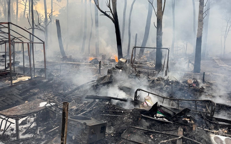Fethiye’de onlarca karavan ve bungalov küle döndü