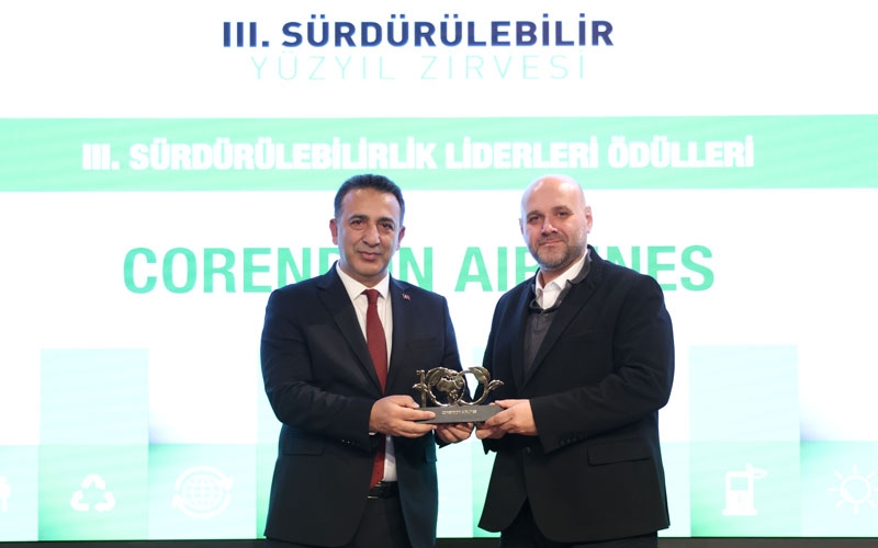 Corendon Airlines’a “Sürdürülebilirlik Liderleri Ödülü”