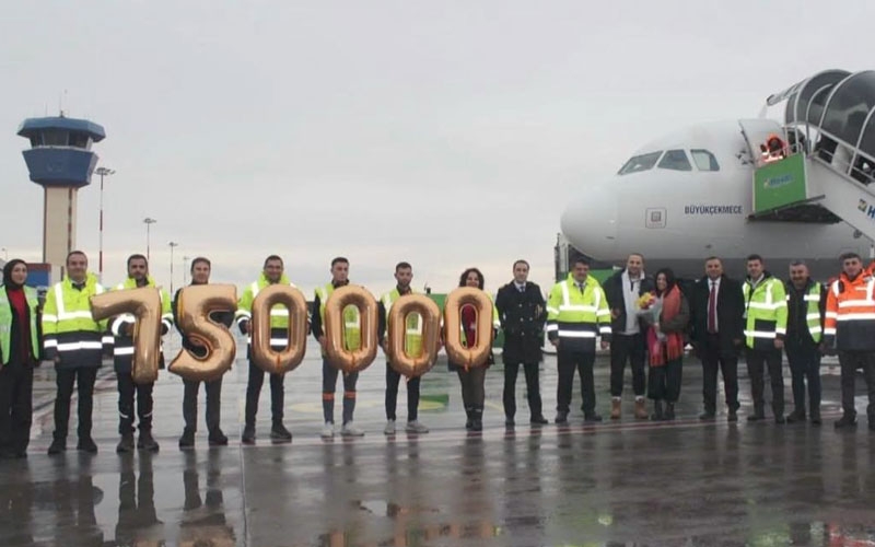  Kapadokya hava limanı rekor kırdı