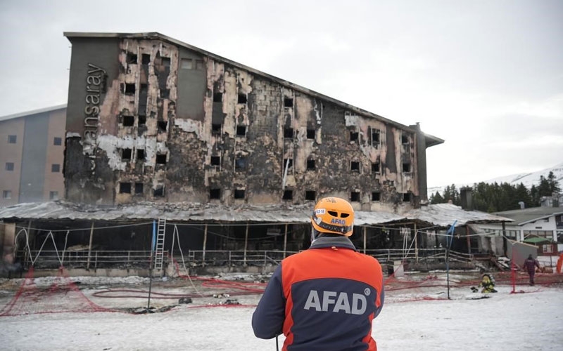 Otel yangında birinci kusurlu, ölen kayak hocasının şirketi sayıldı