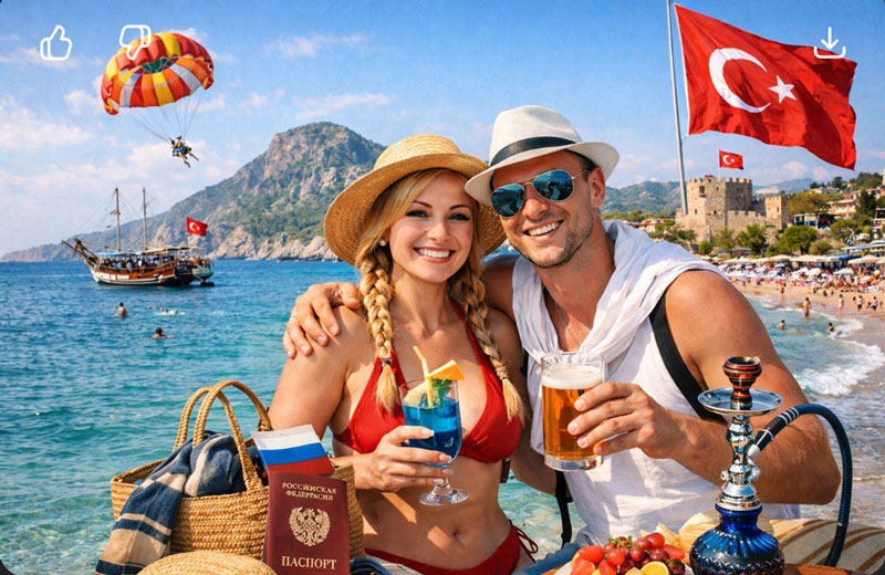 Türkiye'ye en çok turist gönderen ülke Rusya oldu