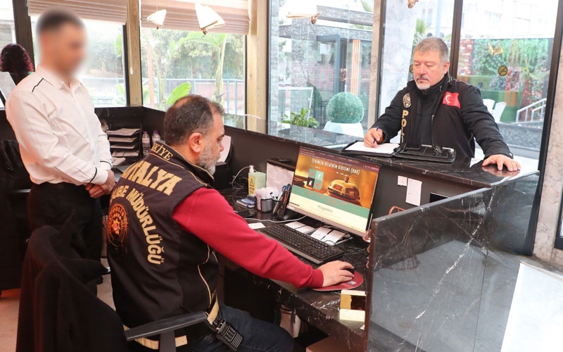 Antalya'da  792 konaklama tesisi denetlendi