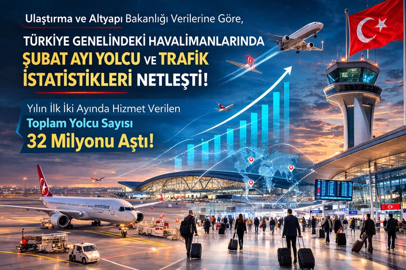 Türkiye Hava Sahasında Rekor Hareketlilik: İki Ayda 32 Milyon Yolcu