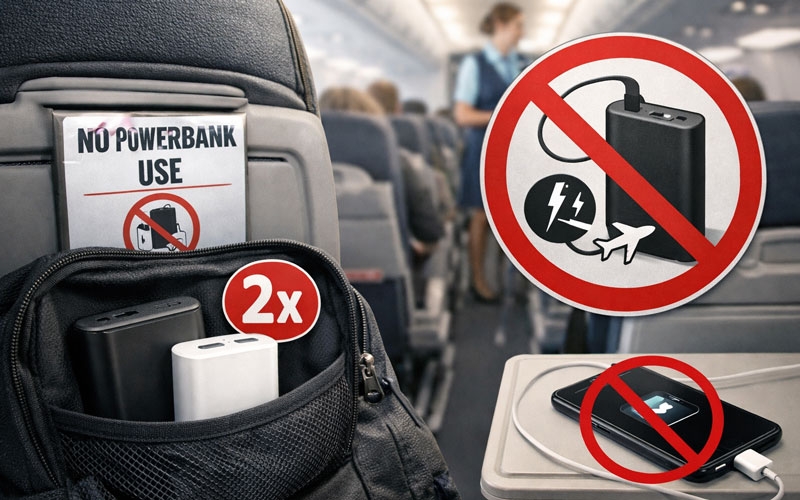 Uçaklarda resmen yasaklandı