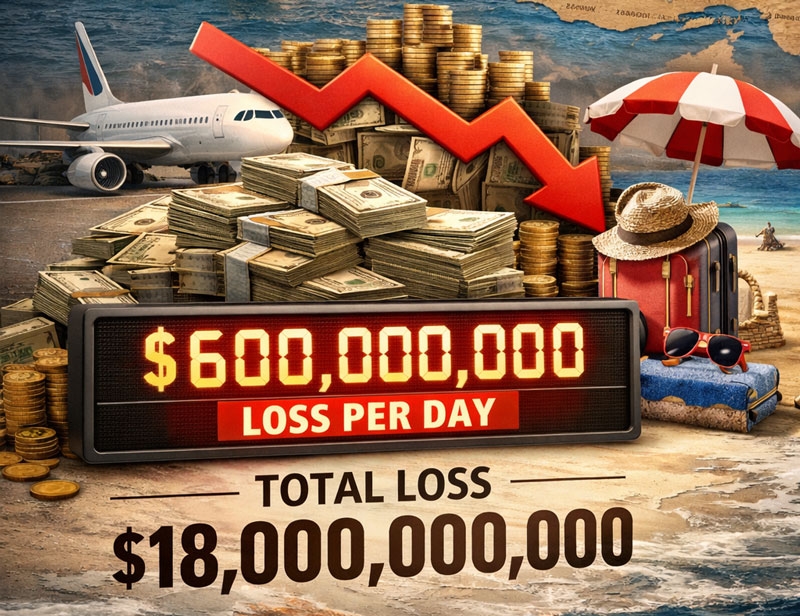 Savaş nedeniyle turizm sektörü günlük 600 milyon dolar kayıpla karşı karşıya