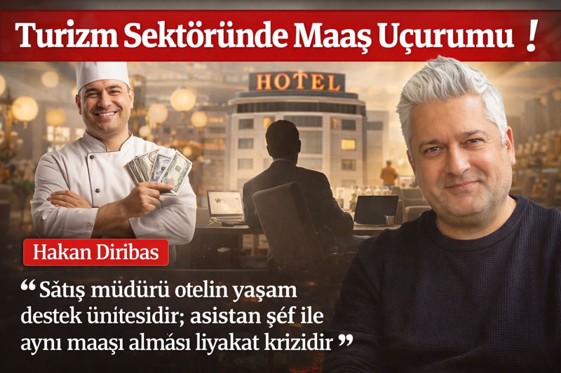 Hakan Diribaş: ‘’Otelcilikte departmanlar arası maaş uçurumu büyüyor’’