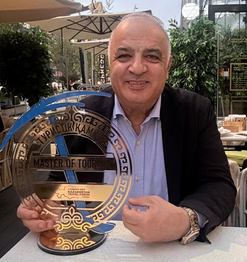 Türk Turizminin Duayeni Orhan Sancar’a Kazakistan’dan 