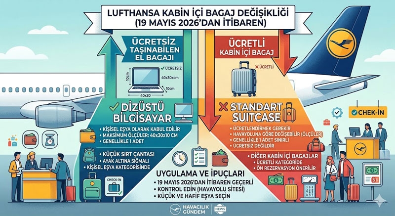 Hava yolu devi el bagajını ücretli yaptı