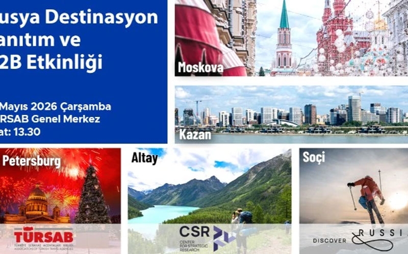 TÜRSAB’ta Rusya’nın öne çıkan destinasyonları tanıtılacak