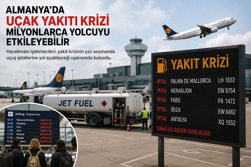 Almanya’da uçak yakıtı krizi yaz sezonunda milyonlarca yolcuyu etkileyebilecek