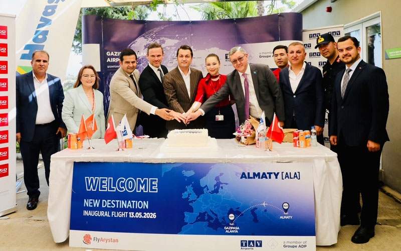 Gazipaşa-Alanya’dan Almatı ve Astana’ya direkt uçuşlar başladı