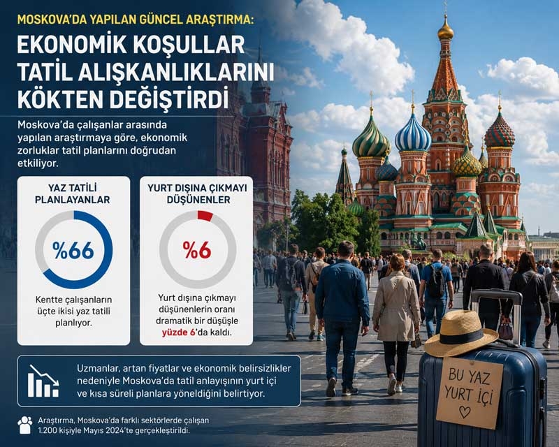 Rusya'da ekonomik koşullar tatil alışkanlıklarını kökten değiştirdi