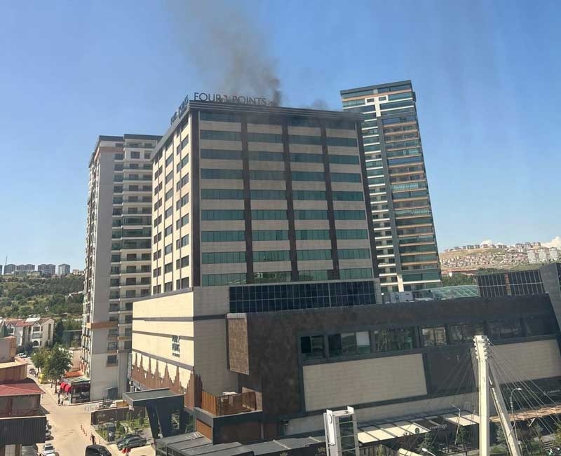Four Points By Sheraton Otel'de yangın: 10 kişi dumandan etkilendi