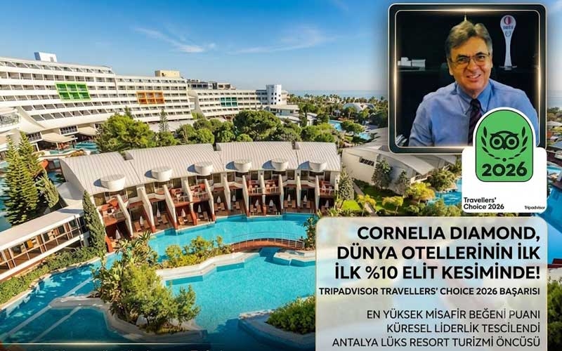  Cornelia Diamond, Dünya otellerinin İlk %10'luk diliminde