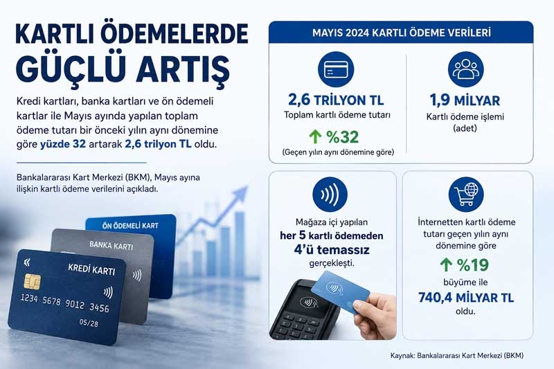 Kartlı ödemede büyük artış