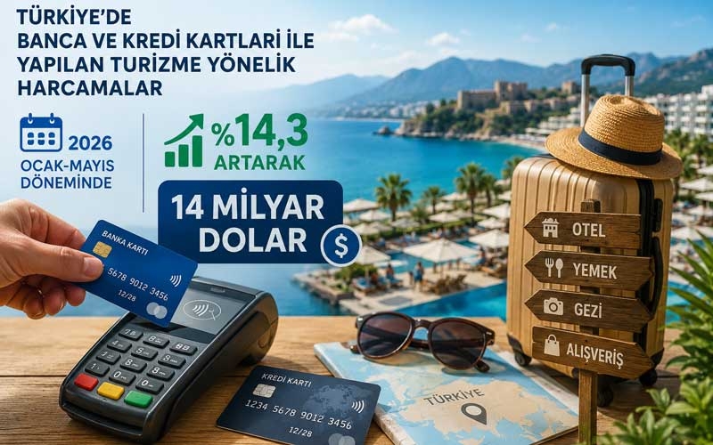 Turizme yönelik kartlarla 14 milyar Dolar harcandı