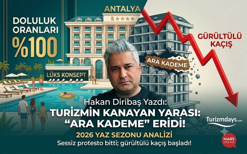 Hakan Diribaş: ‘’Otelcilikte personelin sessiz istifası bitti, gürültülü kaçışı başladı