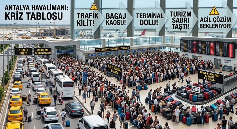 Antalya Havalimanı'nda Sezonun Zirvesinde Yaşanan Kriz turizm Sektörünü İsyan Ettirdi