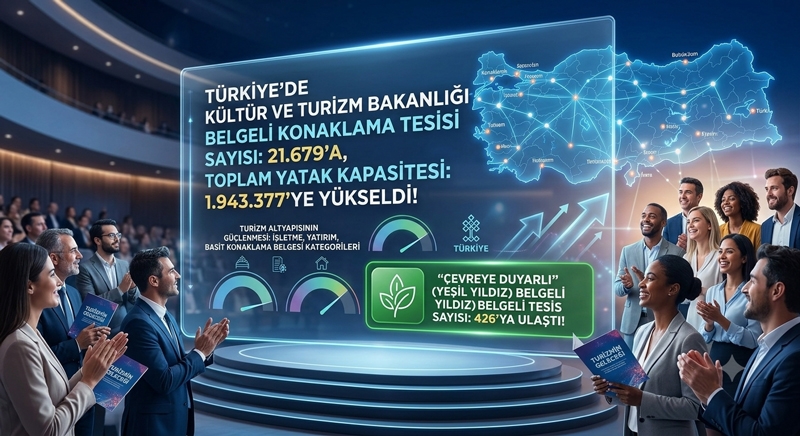 Türkiye'de konaklama kapasitesi 2 milyona yaklaştı
