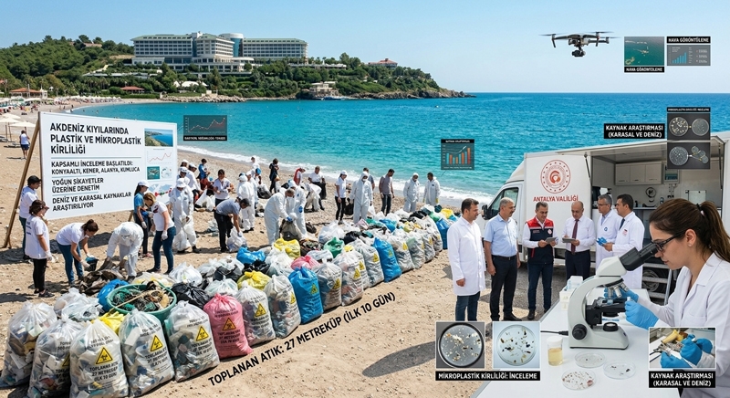 Antalya’da deniz ve kıyılarda plastik kirliliği alarmı 