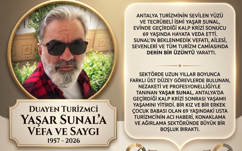 Antalya turizm camiasını yasa boğan kayıp