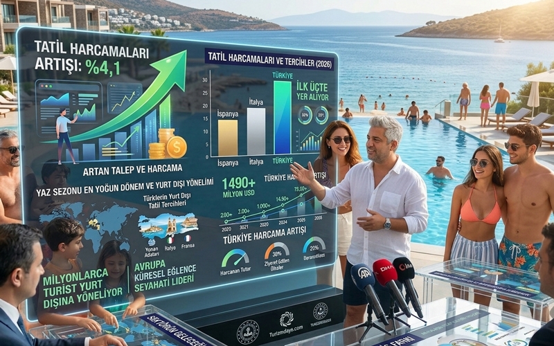 Türkiye tatil amaçlı seyahat harcamalarında Avrupa’nın en güçlü pazarları arasında yer alıyor