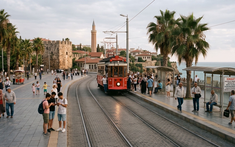 Antalya Nostalji Tramvayının sesi sustu 