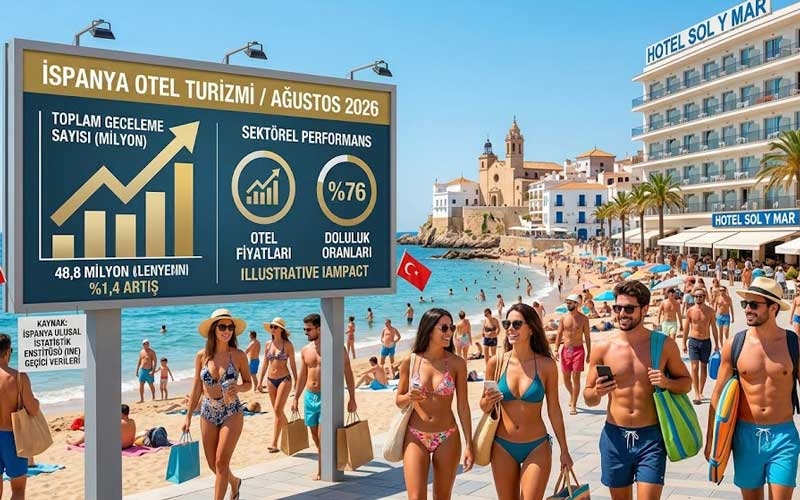 İspanya’da gecelemeler artarken konaklama süreleri kısaldı