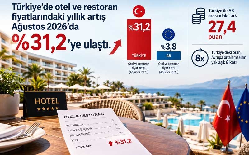 Türkiye'de turizm enflasyonu Avrupa ortalamasının 8 katı