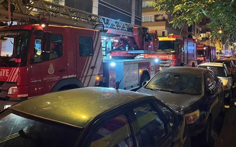 6 katlı apart otelde yangın çıktı