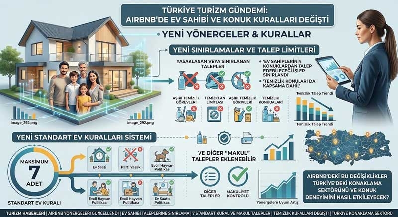Airbnb'de ev sahibi ve konuk kuralları değişti