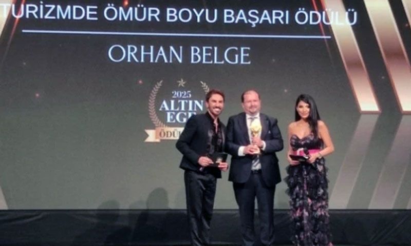 ÇESTOB Başkanı Belge “Turizmde Ömür Boyu Başarı” ödülüne layık görüldü
