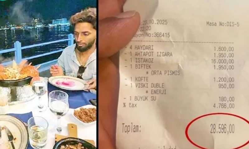 İstanbul'da turistlere 28 bin liralık yemek hesabı şaşkınlık yarattı