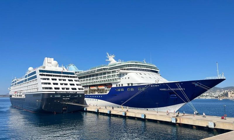 Bodrum'a 2025 yılında 116 kruvaziyer gemisiyde 138 bin 149 yolcu geldi