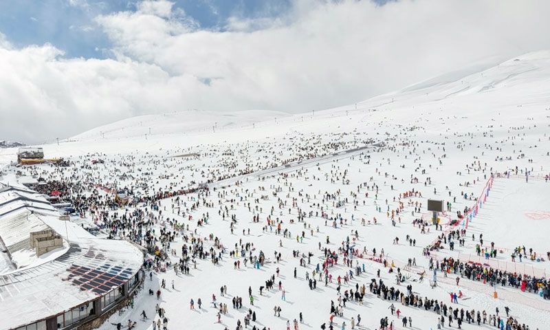 Kayakseverler pistleri doldurdu