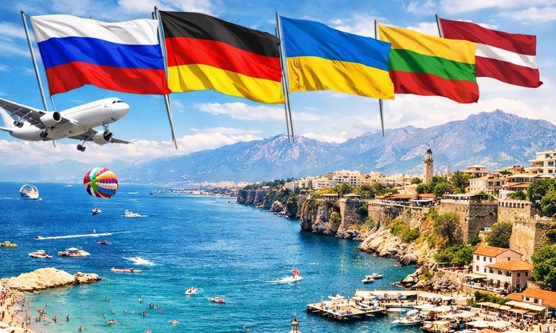 Antalya turizminde Rusya ve Almanya zirveyi bırakmadı