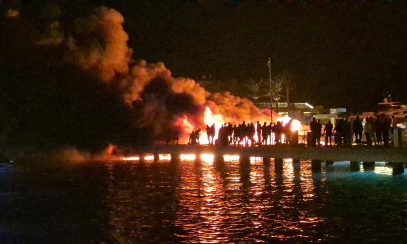 Bodrum'daki milyarlık 7 motoryatın yangınına savcılık el attı